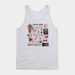 Pale Spring Witch Aesthetic Tank Top